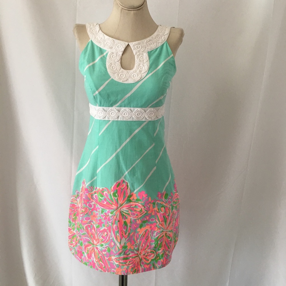 Lilly Pulitzer Candice Keyhole Dress Size 0
